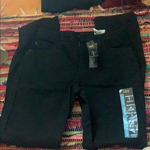 Black straight leg jeans, never worn and brand new